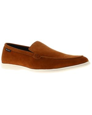 Ben Sherman Shoes Smart Loafers Amarillo Suede - Black