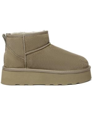 EverAu Australia Ever Au Heron Ultra Mini Platform Boots - Green