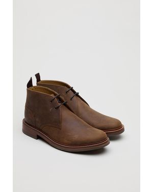 Chapman & Moore Country Chukka Oiled Leather Tan Boots - Brown