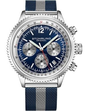 Stuhrling Monaco 4015 44Mm Chronograph - Blue