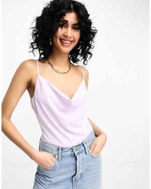 In The Style X Gemma Atkinson Cowl Front Cami Top - White