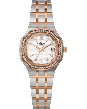 Rotary Rlb10015-01 Ladies Brillance Watch - Metallic