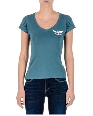 Andrew Charles by Andy Hilfiger T-Shirt Short Sleeves V-Neck Tapiwa - Blue