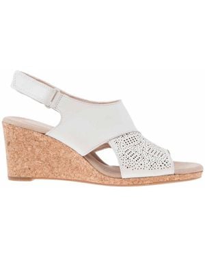 Clarks 4 Uk - Lafley Joy White Leather - White Leather - 5.5 Uk