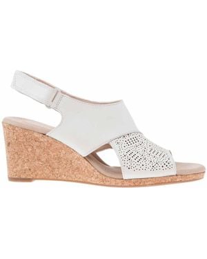 Clarks 4 Uk - Lafley Joy White Leather - White Leather - 5.5 Uk