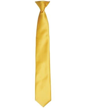 PREMIER Colours Satin Clip Tie (Sunflower) - Metallic