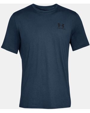 Under Armour Sportstyle Left Chest Short Sleeve Shirt - Blue