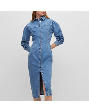 BOSS Gesina Denim Dress - Blue