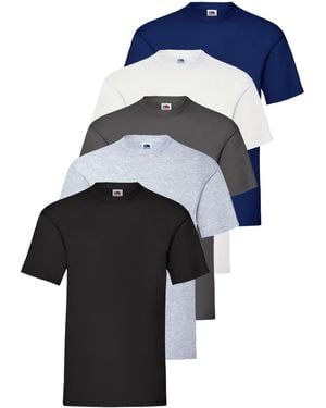 Fruit Of The Loom T-Shirt 5 Pack - Blue