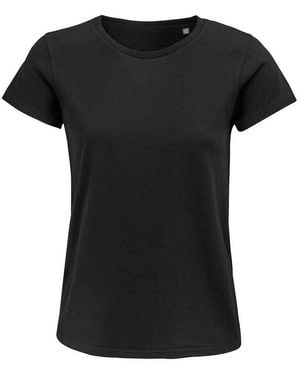 Sol's Ladies Crusader Organic T-Shirt (Deep) - Black