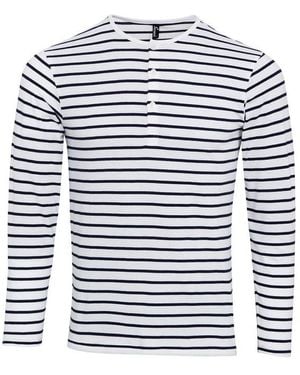 PREMIER Long John Roll Sleeve T-Shirt - Blue