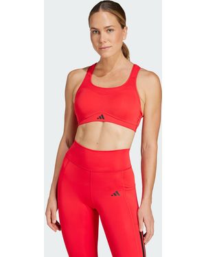 adidas Originals Tlrd Impact Training High Support Bra - Red
