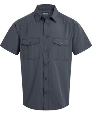 Craghoppers Kiwi Ii Short-Sleeved Shirt (Dark) - Blue