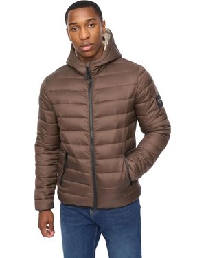 Crosshatch Gattering Mve Jacket Nylon - Brown