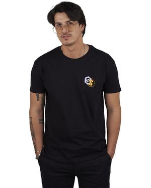 Superb Short Sleeve Round Neck T-Shirt Born To Be Sprbca-2202 - Black