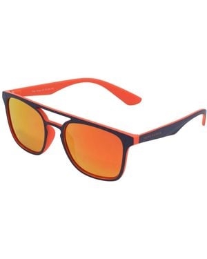 Privé Revaux Accessories Prive R The Zona Double Bridge Rectangle Sunglasses - Red