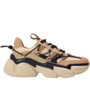 Steve Madden Ladies Chunky Sole Shoes - Brown