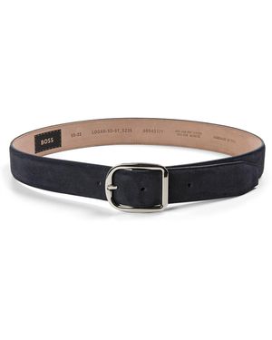 BOSS Accessories Sd St Sz35 10263437 01 Leather Belt - Blue