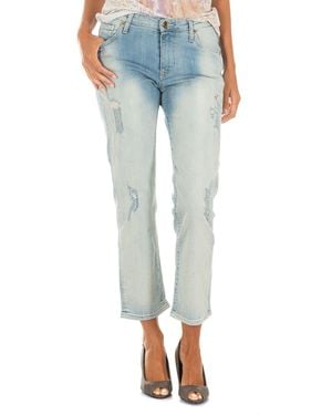 Met Long Denim Trousers With Straight Hem Cut 10Dbf0231 - Blue