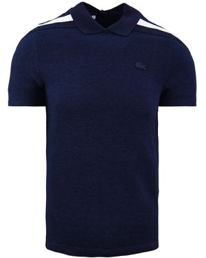 Lacoste Motion Tricolour Caviar Piqué Polo Shirt Cotton - Blue