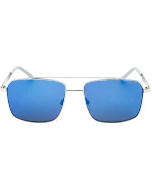 Nike Traveler Strike Zonnebril Met Blauwe Spiegelglazen En Zilveren Accenten