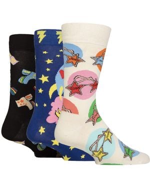 Happy Socks 3 Pack Elton John - Blue