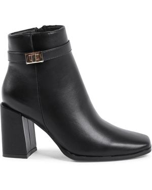 19V69 Italia by Versace Ankle Boot Synthetic Leather - Black