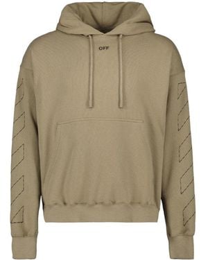 Off-White c/o Virgil Abloh Off Stitch Skate Hoodie Cotton - Green