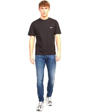 Jack & Jones Glenn Fox Katoenen Blauwe Slim Fit Jeans Voor Mannen