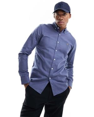 Farah Brewer Slim Fit Shirt - Blue