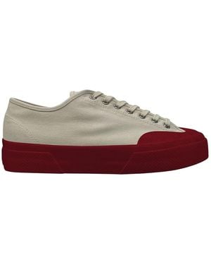Superga Adult 2432 Collect Trainers (Off/ - Red