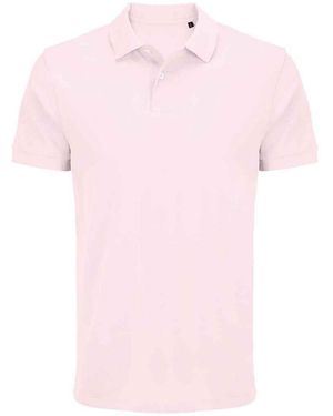 Sol's Adult Pacific Pique Twin Needle Stitch Polo Shirt (Pale) - Pink