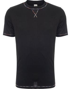 Paul Smith T-Shirt Space Dye Detail - Black
