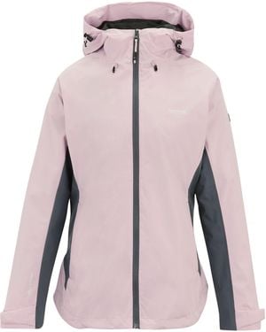 Regatta Ladies Waterproof Jacket (Powder Lilac/Dark Storm) - Pink