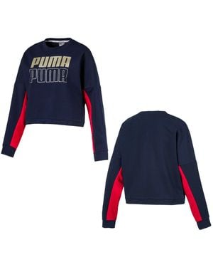 PUMA Sport Cropped Sweatshirt - Blue