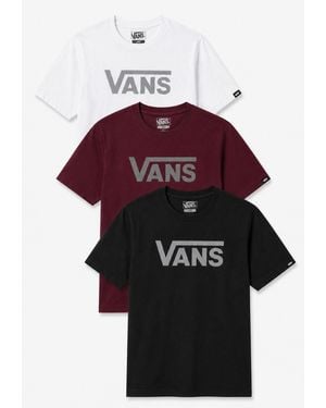 Vans 3 Pack Classic Logo T Shirt - Red