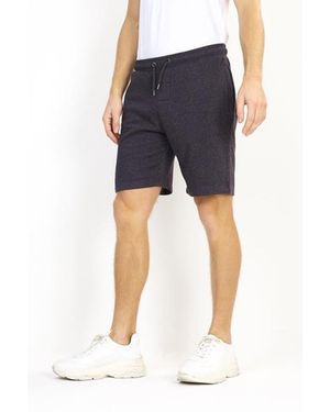 Brave Soul 'Tarley' Basic Fleece Shorts Cotton - Blue