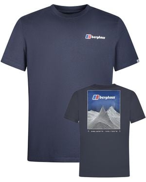 Berghaus Short Sleeve Pinnacle Tee Cotton - Blue