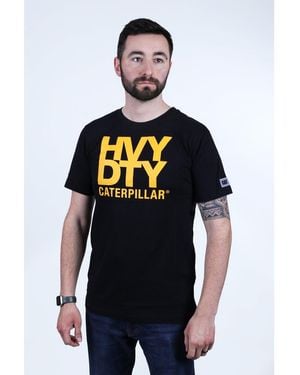 Caterpillar Heavy Duty Cotton Short Sleeve T-Shirts - Blue