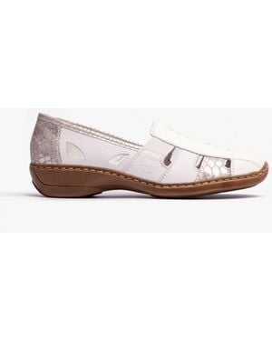 Rieker 41385-80 Shoes Leather - White