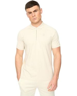 Crosshatch Cresswill Polo Shirt - Natural