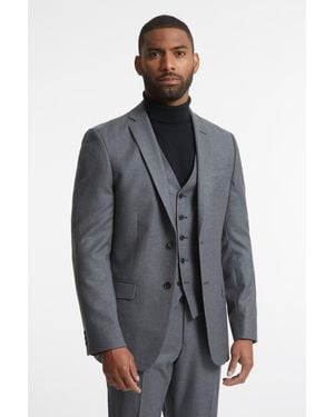 Alexandre Silver Label Mid Flannel Suit Jacket - Grey