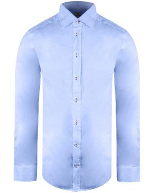 Armani Collezioni Light Shirt Cotton - Blue
