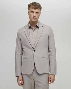 River Island Suit Jacket Skinny Fit Nylon - Grey