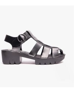 Fly London Emme511Fly Ladies Fisherman Sandals - Black