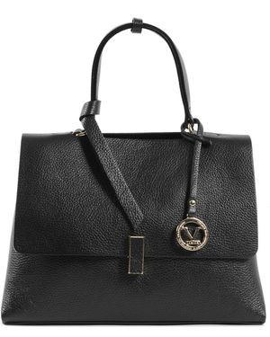 19V69 Italia by Versace Leather Handbag - Black