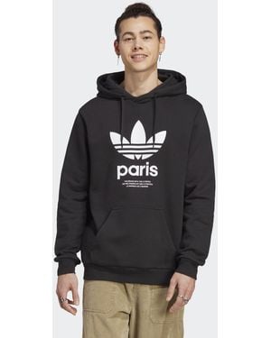adidas Originals Icone Paris City Hoodie - Black