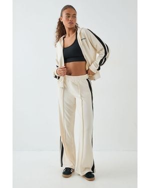 DSGN Studio Tricot Side Stipe Straight Leg Jogger - White