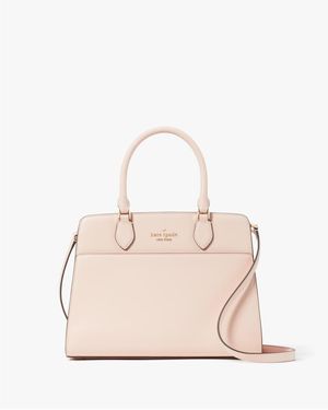 Kate Spade Madison Medium Satchel Bag - Natural