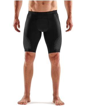 Skins Skinny Fit Biking Shorts - Black